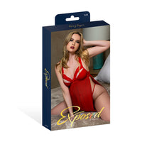 MS Rush Babydoll & Thong Set Red