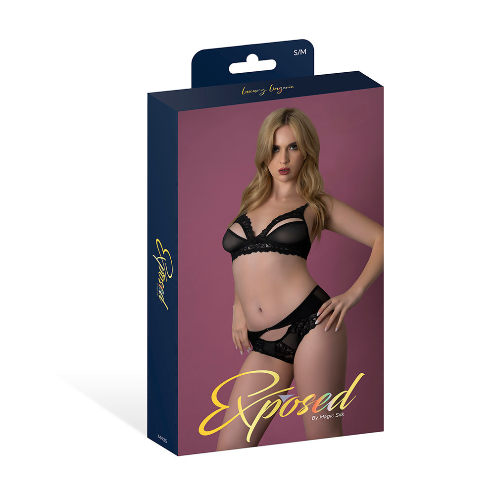 MS Rush Bra & Panty Set Black LXL