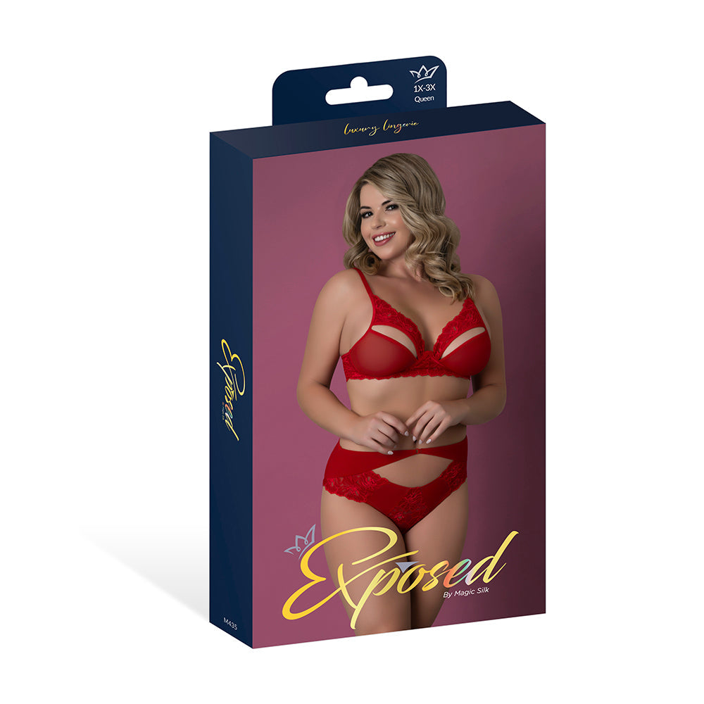 MS Rush Bra & Panty Set Red