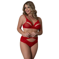 MS Rush Bra & Panty Set Red