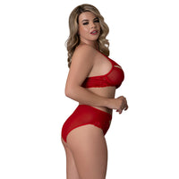 MS Rush Bra & Panty Set Red