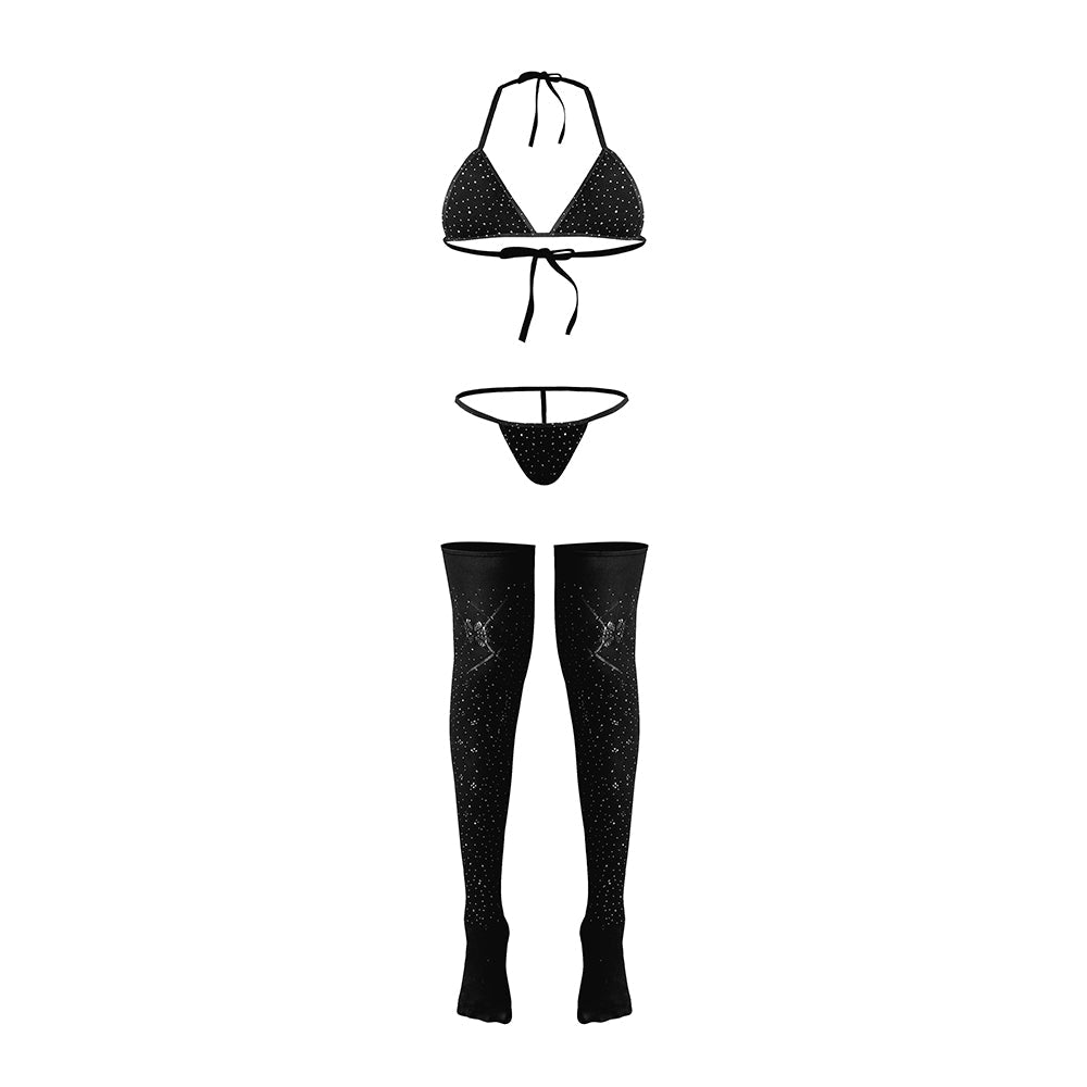 Magic Silk Seamless Bra, Panty & Thigh Highs