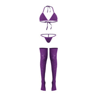 Magic Silk Seamless Bra, Panty & Thigh Highs Set