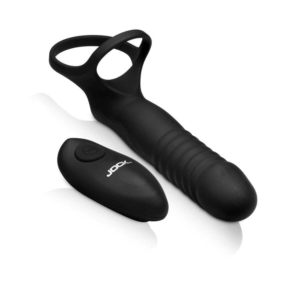 Double Thrust Thrusting & Vibrating Double Penetration C-Ring w/ Remote