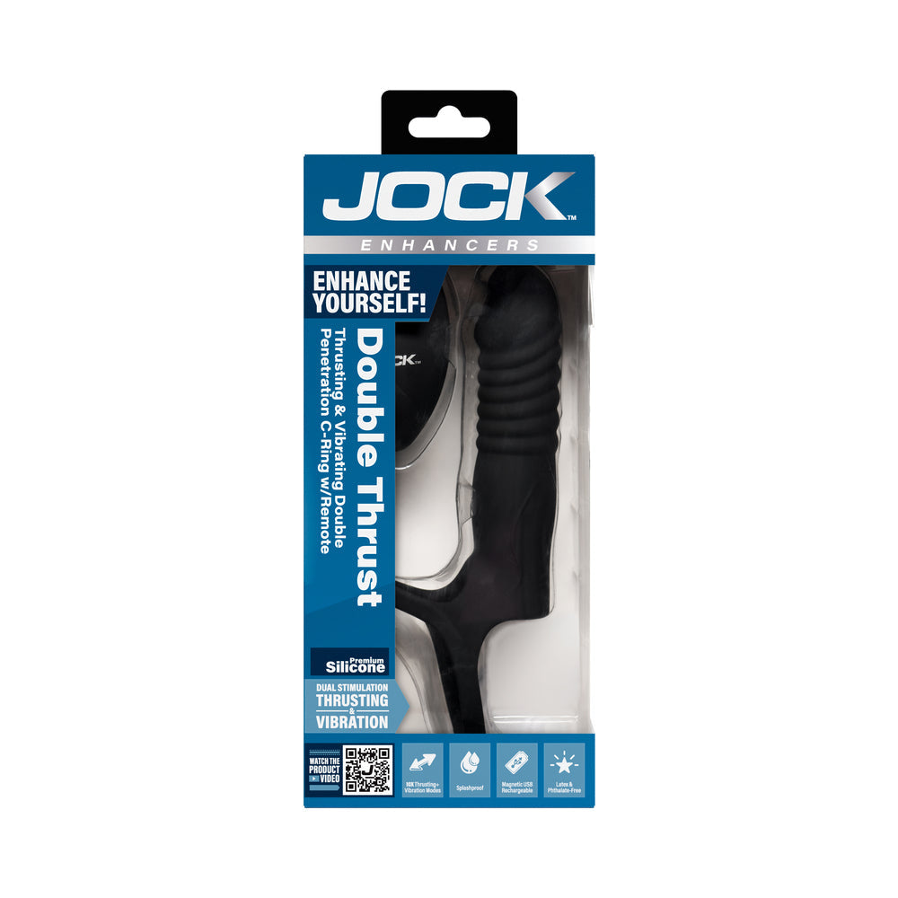 Double Thrust Thrusting & Vibrating Double Penetration C-Ring w/ Remote