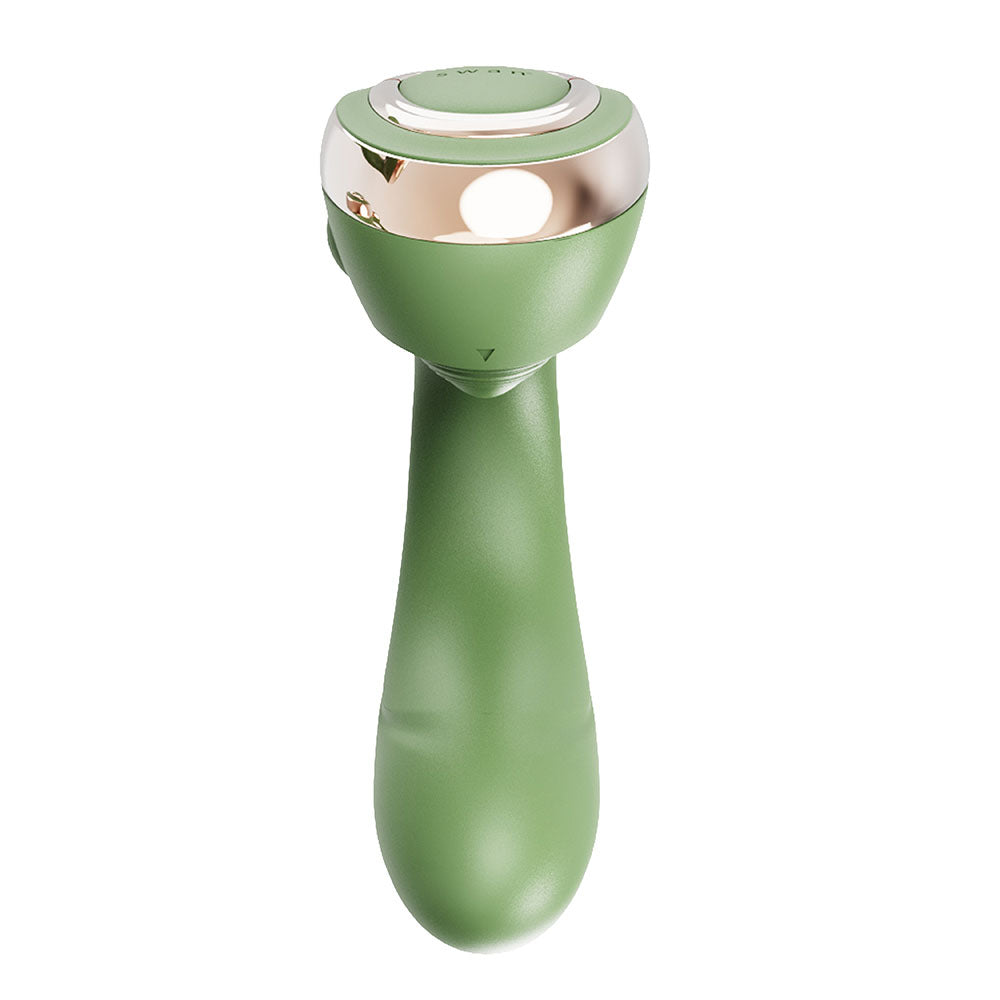 Swan Reign Dual Stimulator Green - Luxurious Pleasure