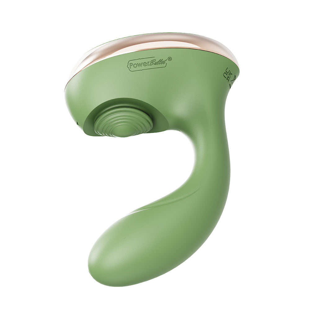 Swan Reign Dual Stimulator Green - Luxurious Pleasure