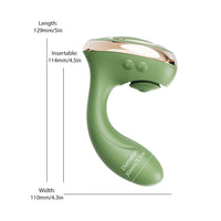 Swan Reign Dual Stimulator Green - Luxurious Pleasure