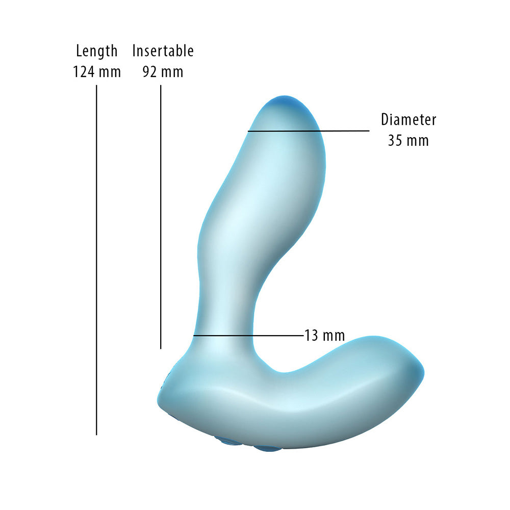 Softies Silicone Vibrator - 5in Blue