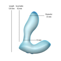 Softies Silicone Vibrator - 5in Blue