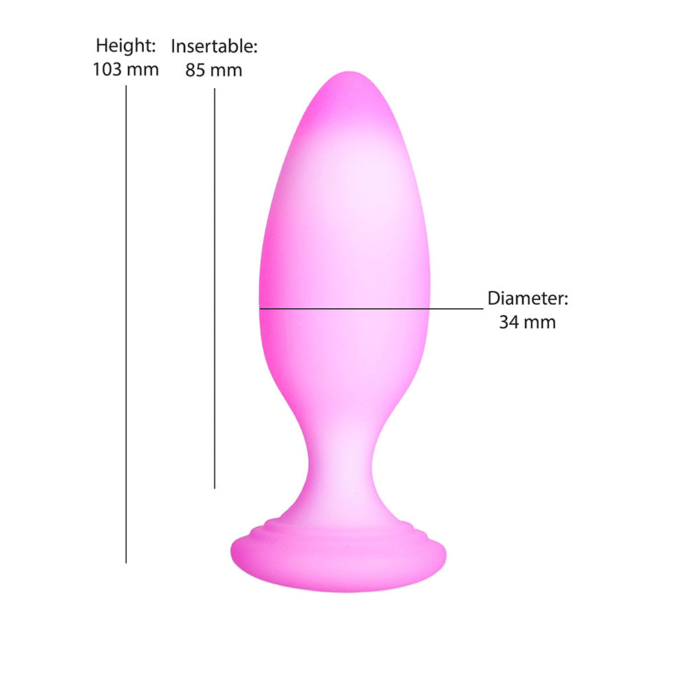 Softies Dual Layer Butt Plug 4in in Pink