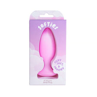 Softies Dual Layer Butt Plug 4in in Pink