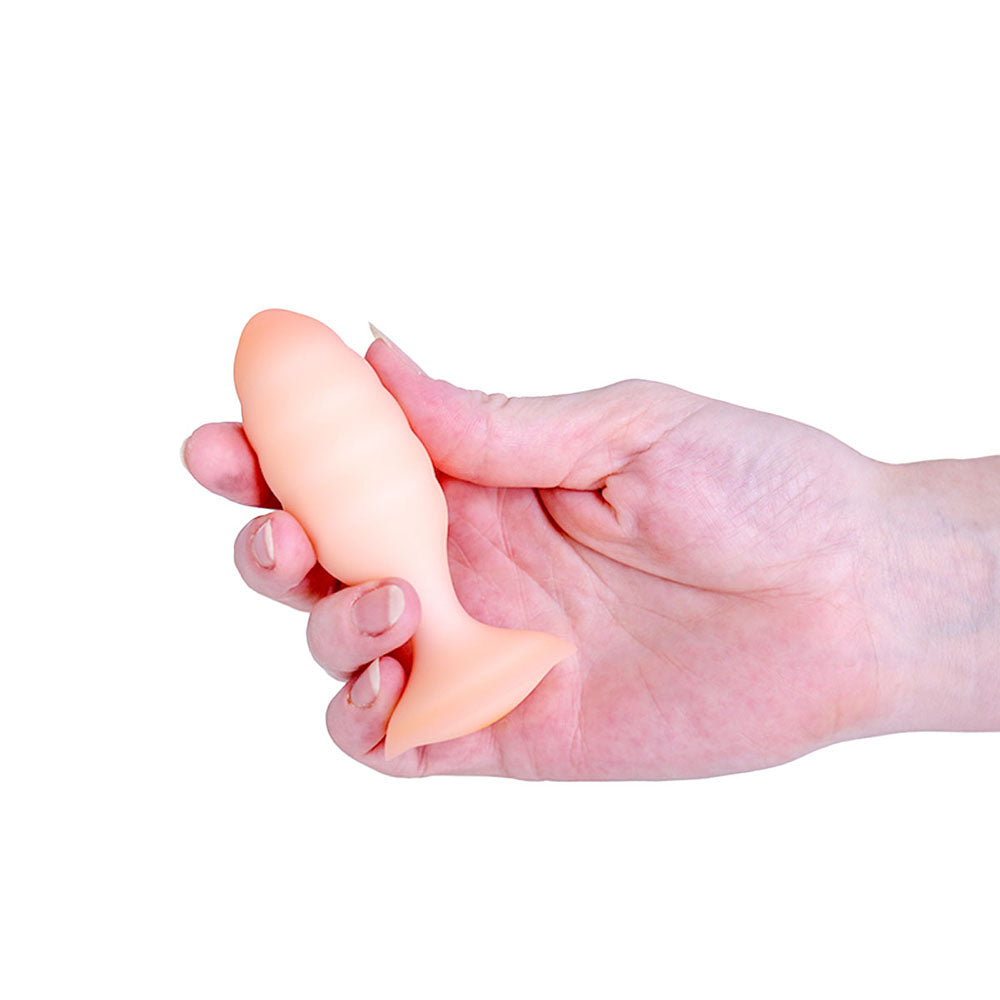 Softies Dual Layer Butt Plug 4in Orange