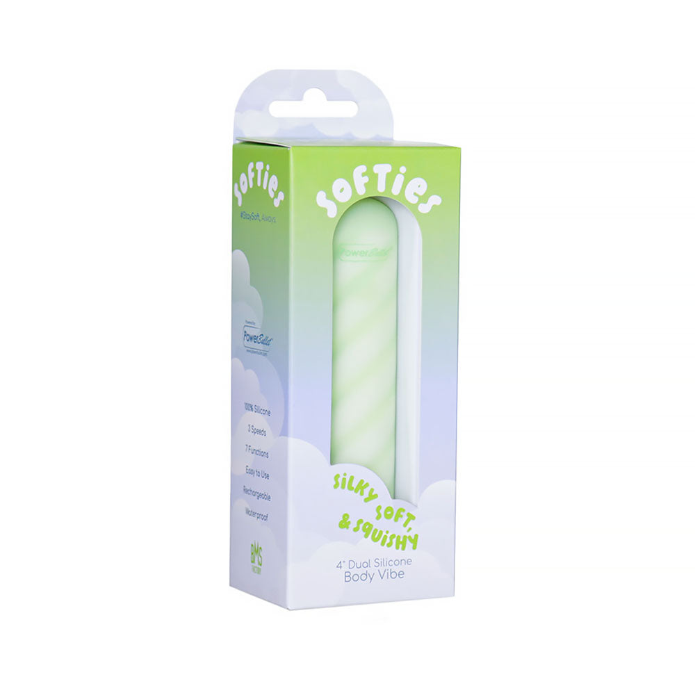 Softies Dual Layer Bullet - 4in Green