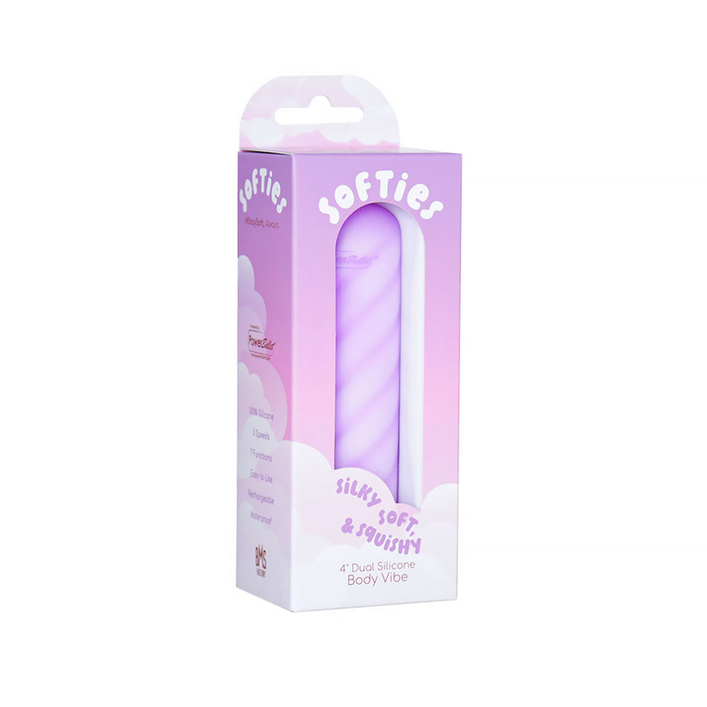 Softies Dual Layer Bullet - 4in Purple