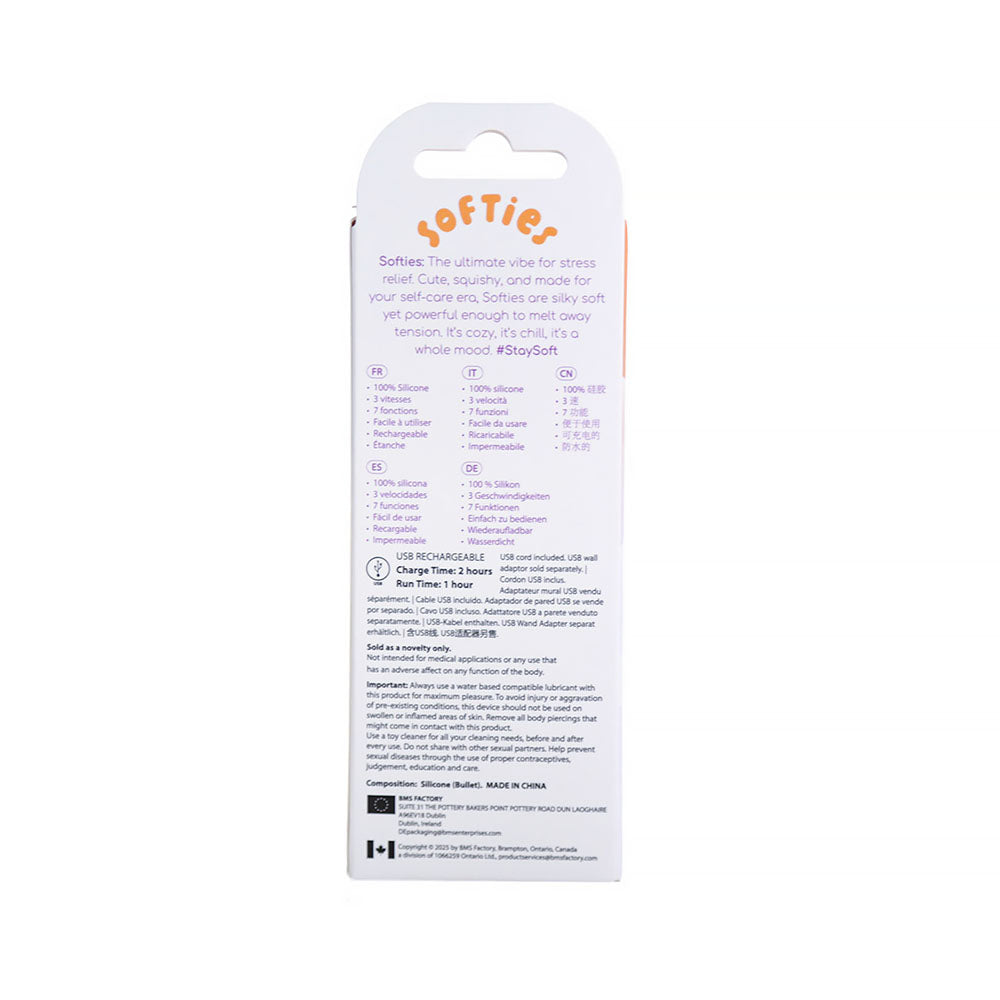 Softies Dual Layer Bullet 4in Orange