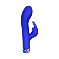 M'Lady Bunny Vibrator 6in Blue
