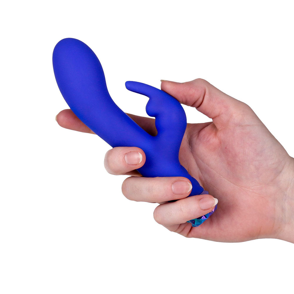 M'Lady Bunny Vibrator 6in Blue