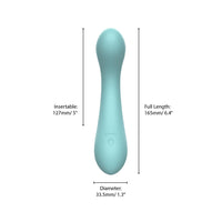 Swan The Swan Curve 6.5in Vibrator - Teal