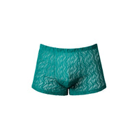 Male Power Ripple Pouch Short - Teal XL