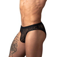 Male Power Ripple Moon Jock Black L/XL