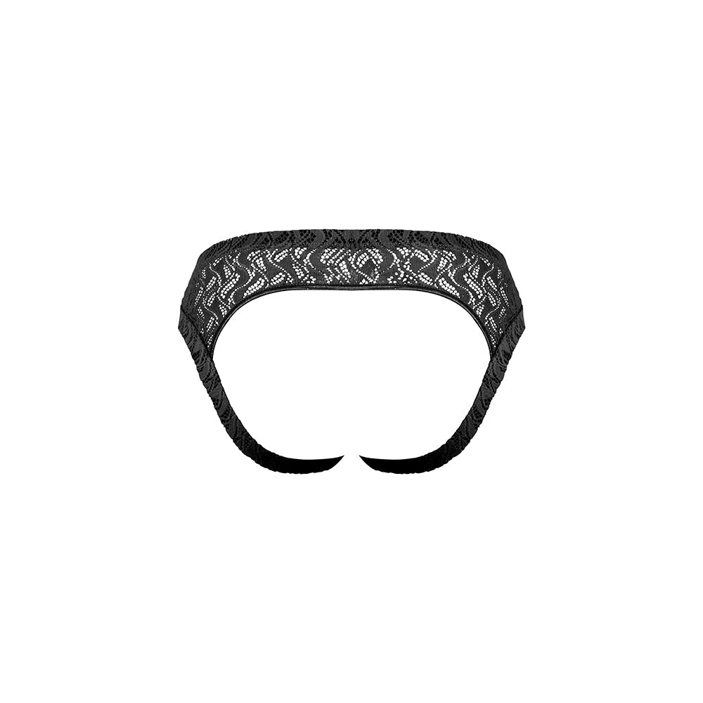 Male Power Ripple Moon Jock Black L/XL