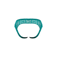 Male Power Ripple Moon Jock - Teal L/XL