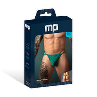 Male Power Ripple Micro V String - Teal