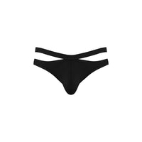 Eco Cozy Cutout Thong Black L/XL