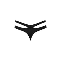 Eco Cozy Cutout Thong Black L/XL
