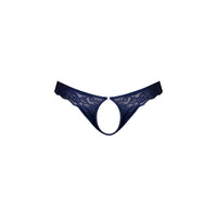 Male Power Sassy Lace Open Ring Thong - Navy S/M