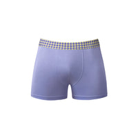 Male Power So Cumfy Gingham Boxer Brief - Purple L