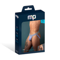 Male Power So Cumfy Gingham Jock - Purple L/XL