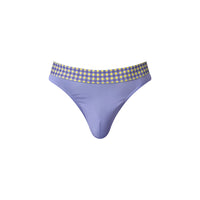 So Cumfy Gingham Thong Purple L/XL