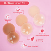UVA Circular Nipple Covers - Nude