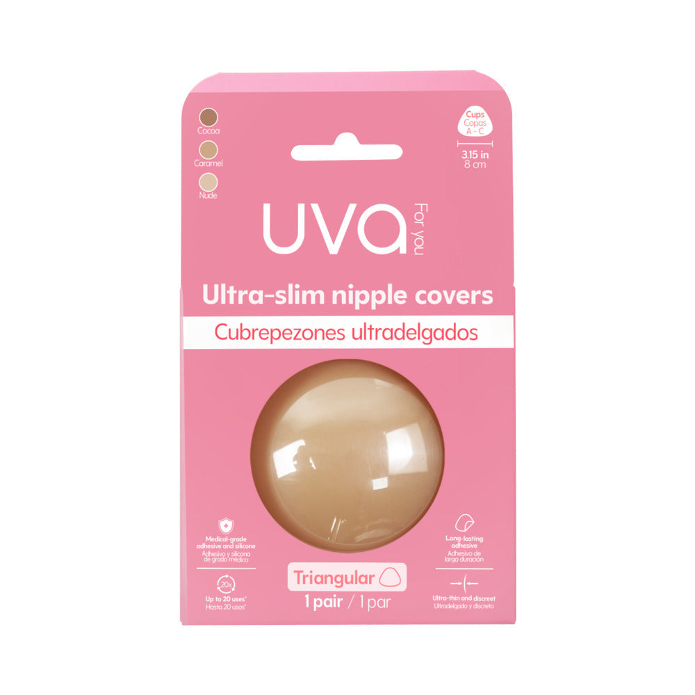 UVA Triangular Nipple Covers Caramel for Discreet Style
