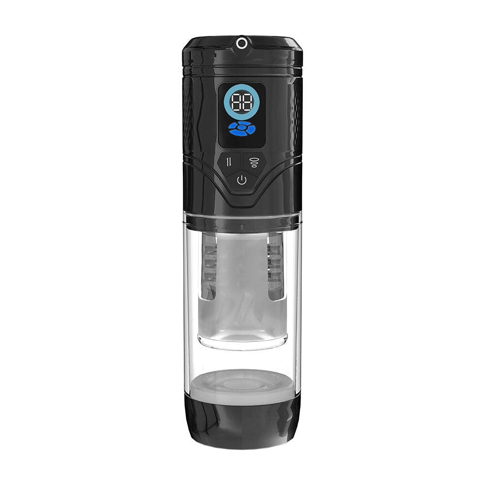 PUMPED Sensurge Automatic Rechargeable Heating Suction Masturbator Black