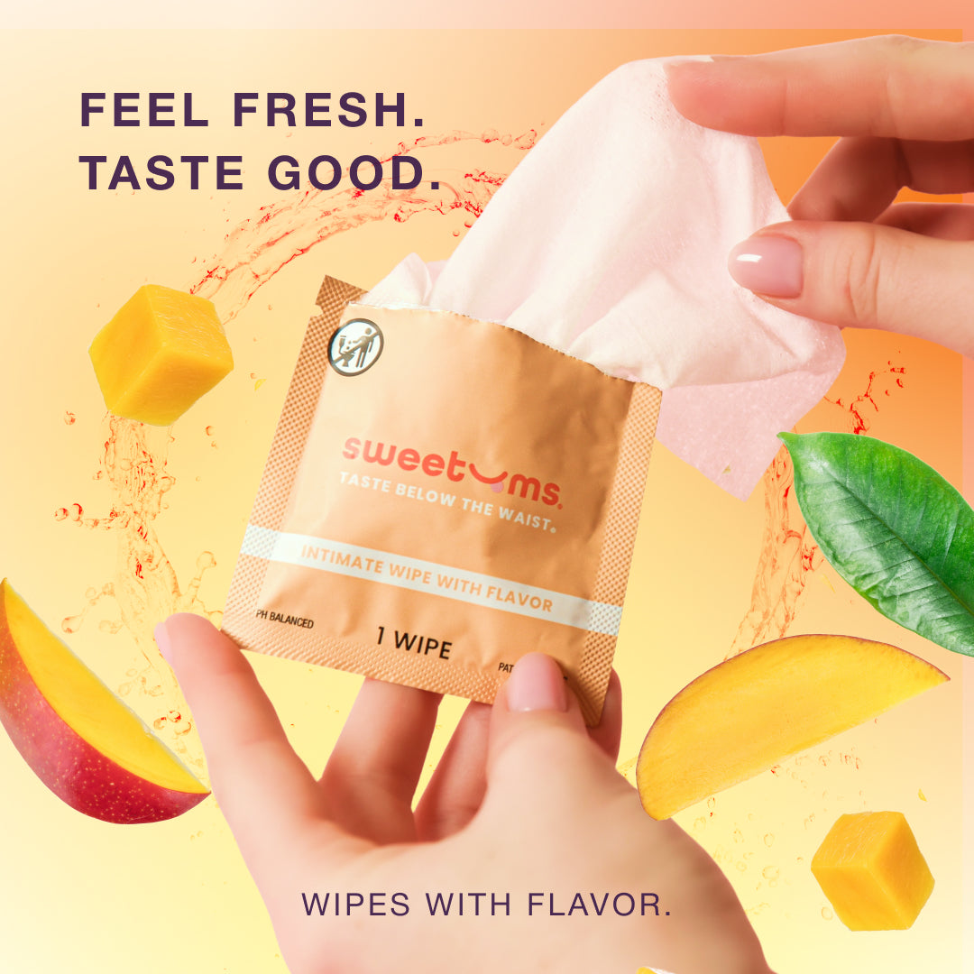 Sweetums Sweet Mint Flavored Wipes 10pk