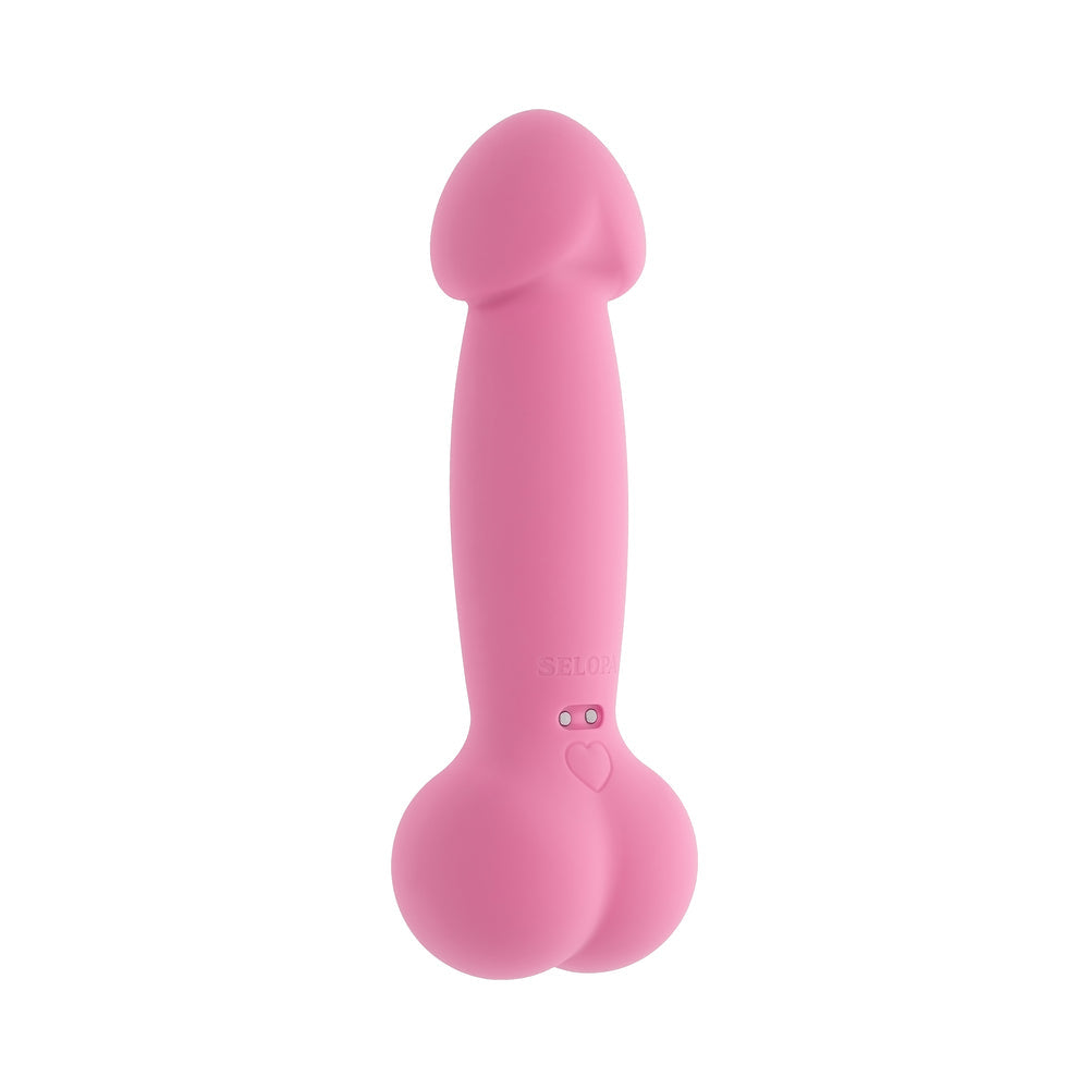 Selopa A Bit Nutty Floppy Phallic Mini Vibrator Pink