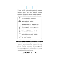 Selopa My Buddy Floppy Mini Dual Vibrator Pink
