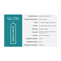 GLYDE Condom Vanilla 12-Count for Safe Pleasure