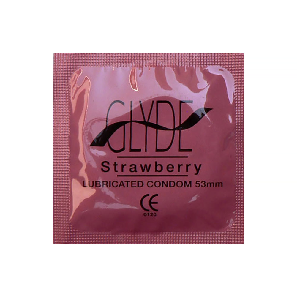 GLYDE Condom Strawberry 12-Count