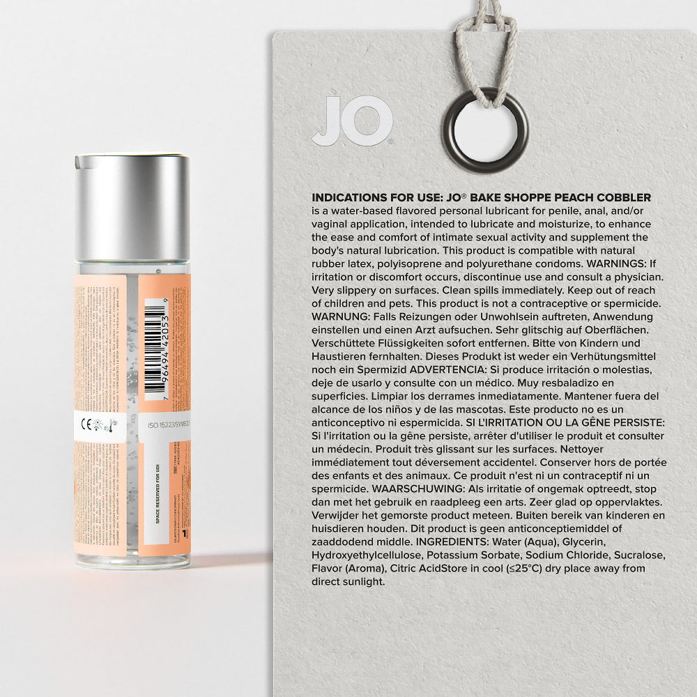JO Bake Shoppe Peach Cobbler Lube 2oz