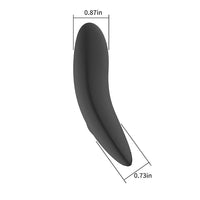 Spectrum Essentials Rechargeable Silicone Compact Vibrator - Black