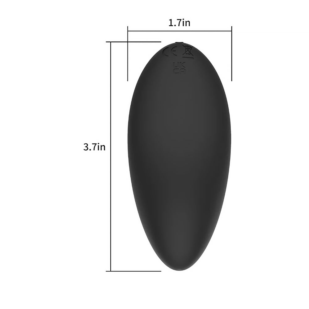 Spectrum Essentials Rechargeable Silicone Compact Vibrator - Black