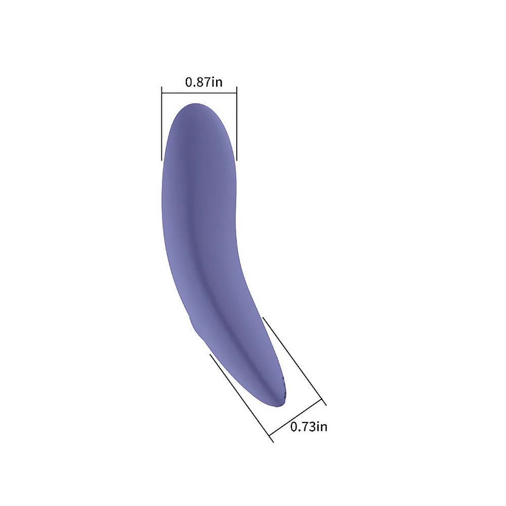 Spectrum Essentials Rechargeable Silicone Compact External Vibrator in Purple