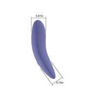 Spectrum Essentials Rechargeable Silicone Compact External Vibrator in Purple
