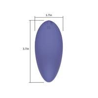 Spectrum Essentials Rechargeable Silicone Compact External Vibrator in Purple