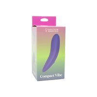 Spectrum Essentials Rechargeable Silicone Compact External Vibrator in Purple