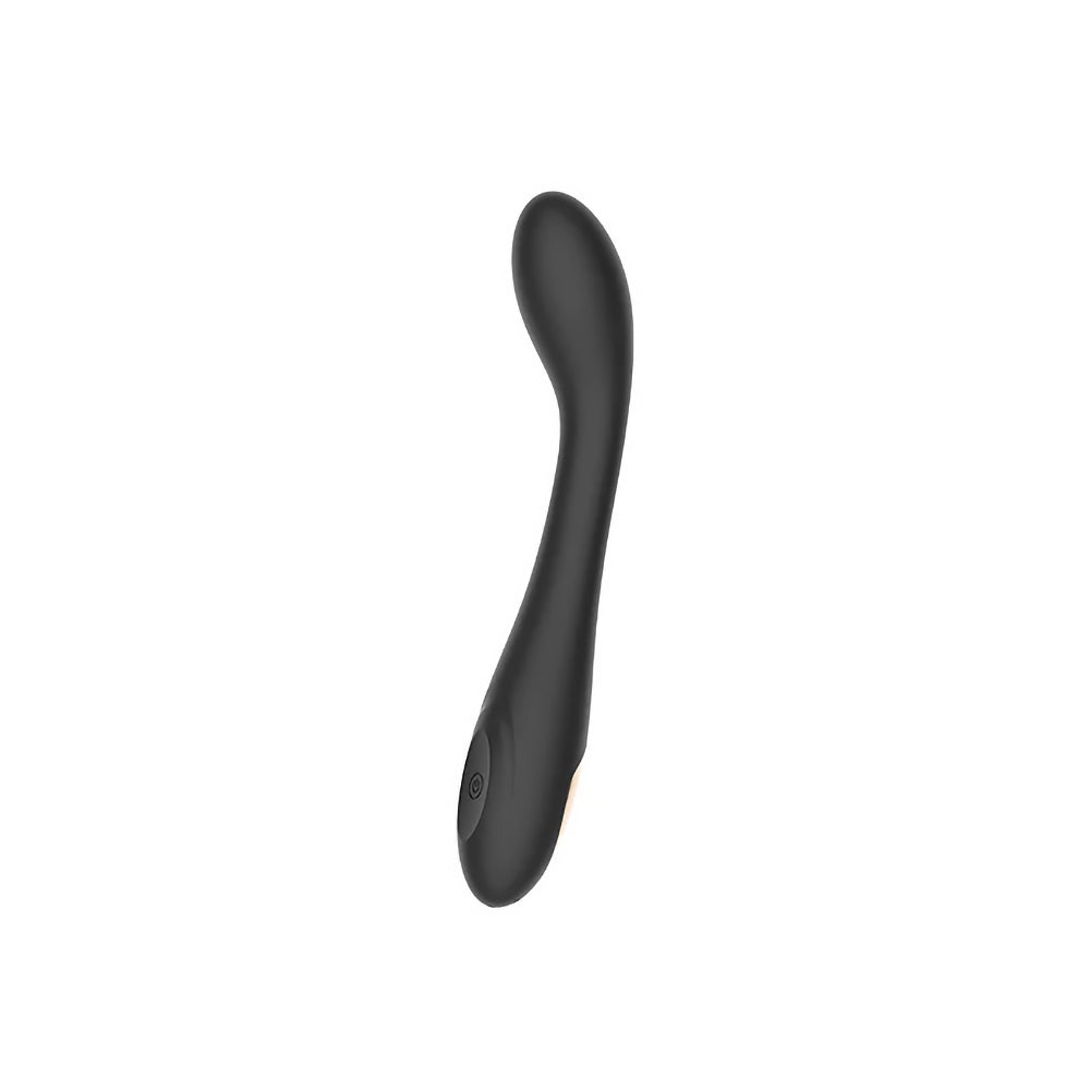 Spectrum Essentials Rechargeable Silicone G-Spot Vibrator - Black